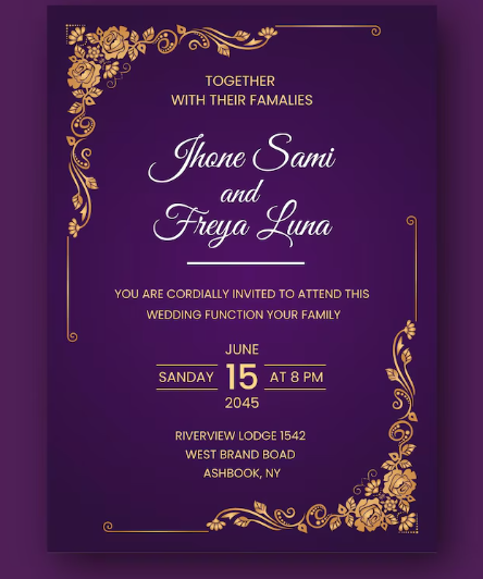 Invitation Cards Sample